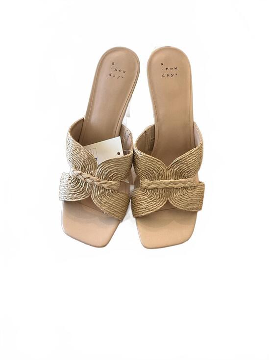a new day Shoes - A New Day Raffia Mule Heels 10 NWT